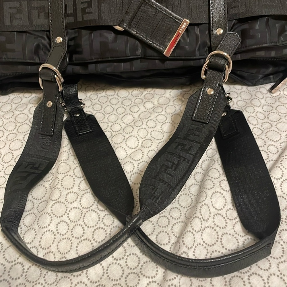 Fendi Black Zucca Tote Bag - Picture 16 of 16